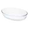 GUARDINI ovalus boro silikatinio stiklo kepimo indas 35x24x7 cm 3L
