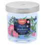 Bolsius Aromatic stiklinė aromatinė žvakė Floral Fusion Peony & Blueberry Ø80x72mm