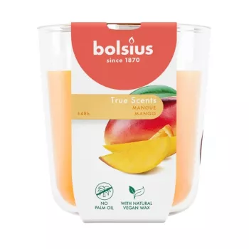 BOLSIUS True Scents mango kvapioji žvakė stiklinėje, Ø97x85 mm