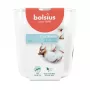 BOLSIUS True Scents Fresh Cotton kvapni žvakė stiklinėje, Ø97x85 mm, 35h degimo laikas