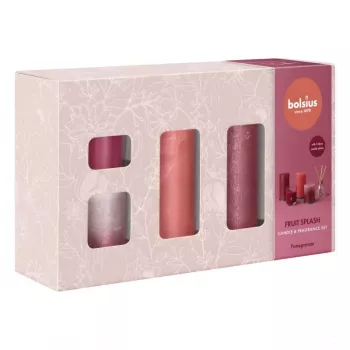 BOLSIUS dovanų rinkinys Fruit Splash Pomegranate - rankų prausiklis ir losjonas 2x250ml