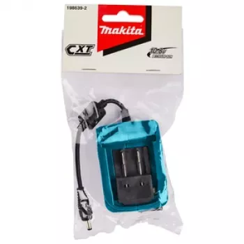 Makita CXT 12V max Li-Ion akumuliatoriaus adapteris su DC cilindriniu lizdu (5,5 x 2,1 mm), 2,2A