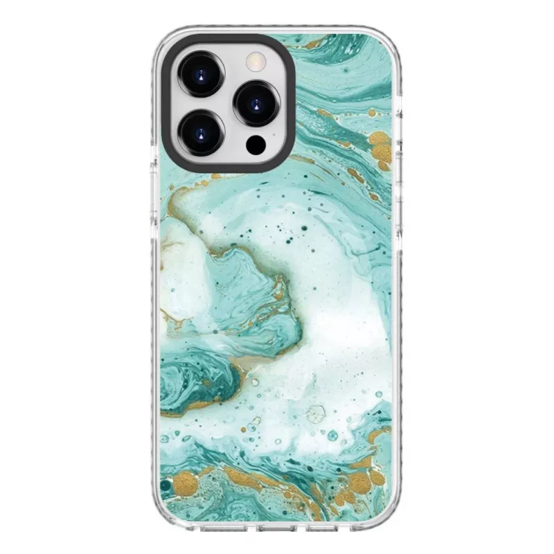 Evelatus Apple iPhone 15 Pro PC+TPU dėklas su MagSafe - mėlynas marmuras