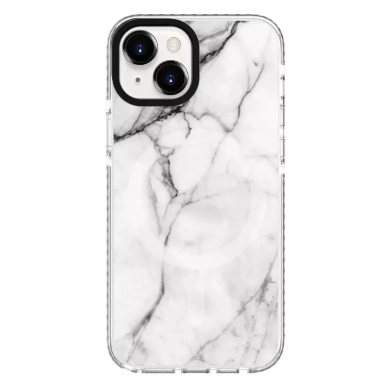 Evelatus Apple iPhone 15 PC+TPU dėklas su MagSafe marmuro baltumo