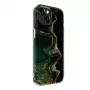 Evelatus Apple iPhone 15 PC marmuro tamsiai žalias dėklas