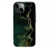 Evelatus Apple iPhone 15 PC marmuro tamsiai žalias dėklas