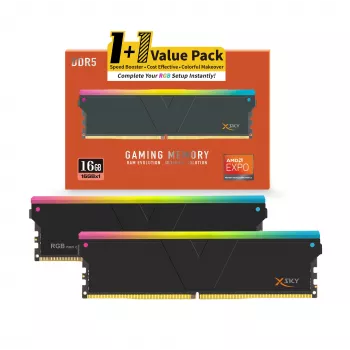V-Color Manta XSky RGB 16GB DDR5-6000 CL30 EXPO atminties modulis, juodas
