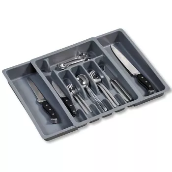 KESPER stalo įrankių stalčiaus organizatorius pilkas 5 skyriai 33x26x5 cm