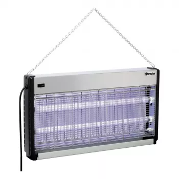 Bartscher IV-65 elektrinis vabzdžių naikintuvas, 2x15 W UV-A lempos, 150 m² aprėptis, 2500 V tinklelis, montuojamas ant sienos / laisvai stovintis, aliuminis / plastikas