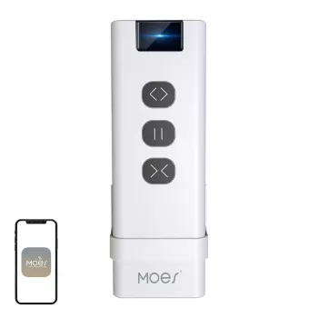 MOES YK2169 ZigBee 3.0 belaidis scenų jungiklis, 4 mygtukų, 12 scenų, maitinamas baterija, baltas