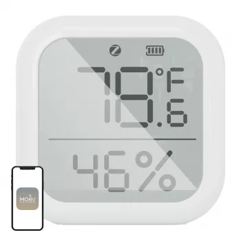 MOES ZSS-KB-TH-LF-C ZigBee LCD temperatūros ir drėgmės jutiklis