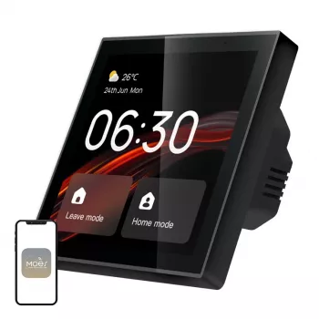 MOES CCP-TY-LN Wi-Fi/ZigBee valdymo skydelis su 4 inch LCD ekranu