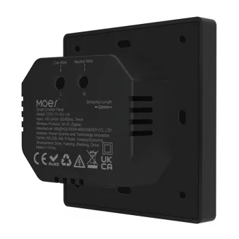 MOES CCP-TY-LN Wi-Fi/ZigBee valdymo skydelis su 4 inch LCD ekranu