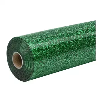 HTVRONT blizgus termo perdavimo plėvelė, 30,5 cm x 90 cm (žalia)