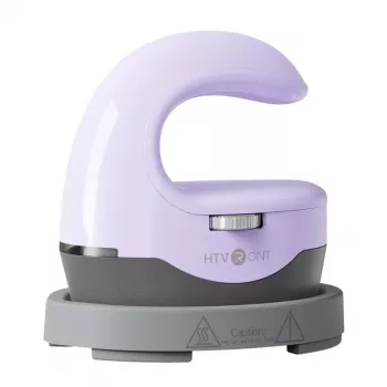 HTVRONT HPM02 Mini4 šilumos perdavimo presas (violetinė) - 2,6 x 4,4 colio keramika dengta plokštė, 3 temperatūros lygiai, automatinis išsijungimas