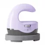 HTVRONT HPM02 Mini4 šilumos perdavimo presas (violetinė) - 2,6 x 4,4 colio keramika dengta plokštė, 3 temperatūros lygiai, automatinis išsijungimas