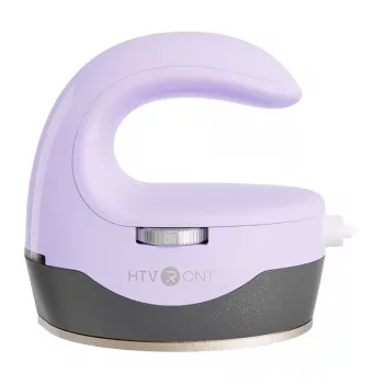 HTVRONT HPM02 Mini4 šilumos perdavimo presas (violetinė) - 2,6 x 4,4 colio keramika dengta plokštė, 3 temperatūros lygiai, automatinis išsijungimas