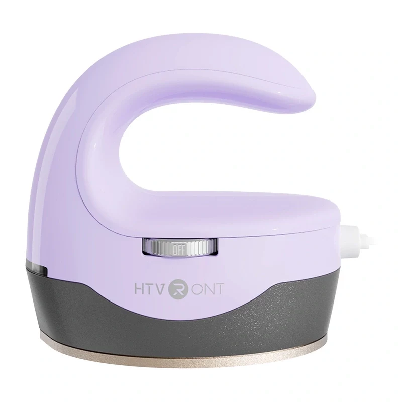 HTVRONT HPM02 Mini4 šilumos perdavimo presas (violetinė) - 2,6 x 4,4 colio keramika dengta plokštė, 3 temperatūros lygiai, automatinis išsijungimas