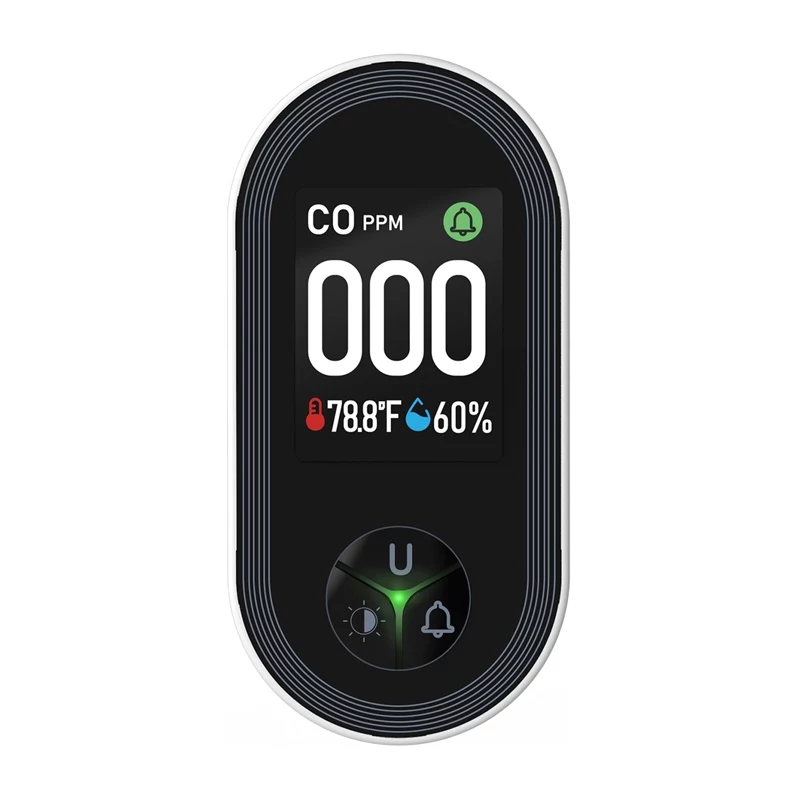 MOES S02-CO anglies monoksido detektorius, Zigbee 3.0, LCD ekranas, 85 dB signalas