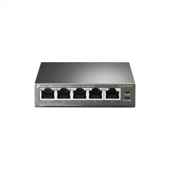 TP-Link TL-SF1005P 5 prievadų 10/100 Mbps stalinis PoE+ komutatorius su 4 PoE+ prievadais, 67W biudžetas, Extend režimas