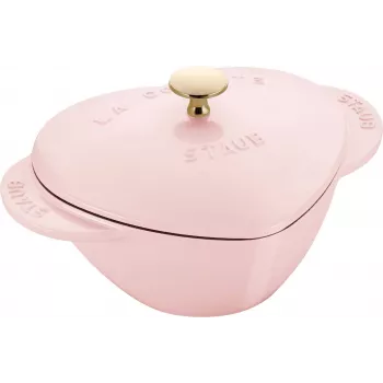 Staub Special Cocotte širdies formos ketaus troškinimo puodas 1,75 L rožinis