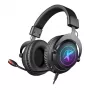 Defender EPIC PRO 7.1 Virtual Surround Sound RGB žaidimų ausinės su mikrofonu, USB, juodos