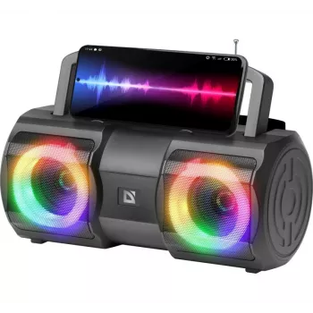 Defender BeatBox 20 nešiojamas Bluetooth garsiakalbis 20W su apšvietimu, mikrofonu, FM, USB, TF