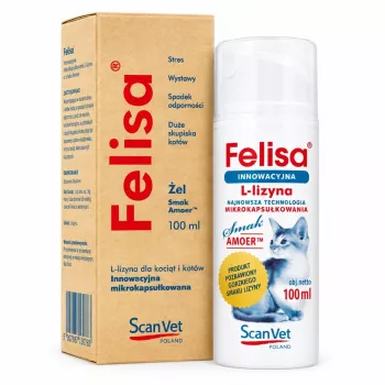 Scanvet Felisa plaukų kamuoliukų kontrolės gelis katėms, 100 ml