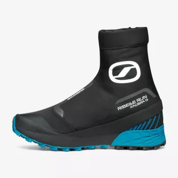 Scarpa Ribelle Run Kalibra G vyrų bėgimo takeliais batas, BOA Fit, GORE-TEX, juodas/žydras, EU 45