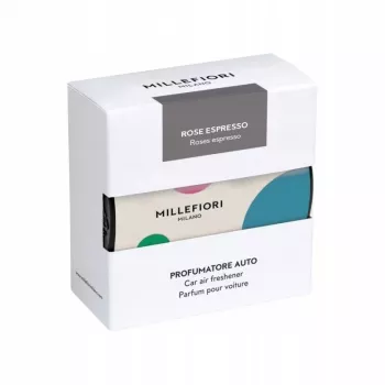 Millefiori White Rose Espresso automobilio oro gaiviklis su ventiliacijos grotelių laikikliu