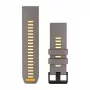 Garmin QuickFit 26 mm silikoninis laikrodžio dirželis, tamsiai pilkas/geltonas 010-14508-02