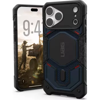 UAG Urban Armor Gear Monarch Pro MagSafe dėklas Apple iPhone 18 Pro Max/17 Pro Max - Kevlar Mallard (mėlynas) 114568113955