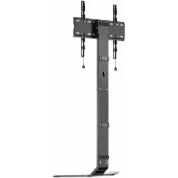 MANHATTAN itin plonas televizoriaus stovo pagrindas 32 inch-70 inch ekranams iki 40 kg, pakreipimas nuo -10° iki 3°, reguliuojamas aukštis, telpa už TV-Lowboard, juodas/baltas (462044)