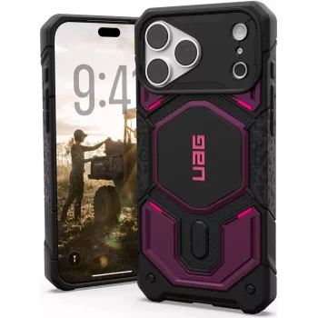 UAG Urban Armor Gear Monarch Pro MagSafe dėklas | Limited SYNTH kolekcija | Apple iPhone 18 Pro Max/17 Pro Max | Tamsiai violetinė (Lila) | 114568114I4I