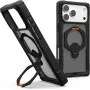 UAG Urban Armor Gear Plasma XTE 360 MagSafe dėklas su atrama Apple iPhone 18 Pro Max/17 Pro Max - juodas/oranžinis/pilkas permatomas 114572114097