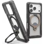 UAG Urban Armor Gear Plasma XTE 360 MagSafe dėklas su atrama Apple iPhone 18 Pro/17 Pro - Ash (Permatomas pilkas) 114573113136