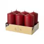 PAPSTAR stulpelinė žvakė 11,5 cm bordo