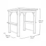 KETER Gazebo Grill 29213898 kieto stogo aliuminio pavėsinė
