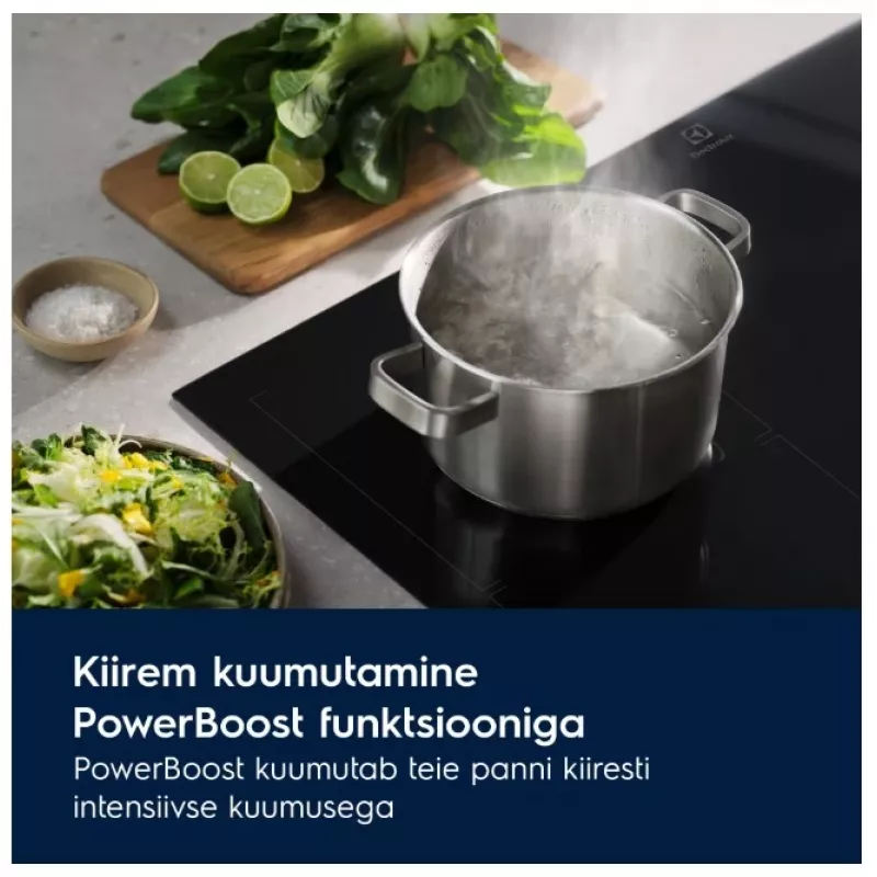 Electrolux LIT60336C 60 cm indukcinė kaitlentė su 3 kaitvietėmis, juoda