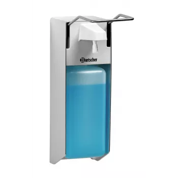 Bartscher dezinfekcijos priemonės dozatorius PS 0.9L-W 850019 sidabrinis/baltas plastikinis 0,9 l sieninis rankinis