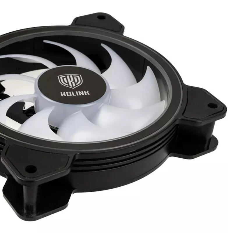 Kolink Umbra HDB ARGB LED PWM 120mm ventiliatorius - juodas/baltas