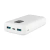 Fixed Zen 20 nešiojamasis įkroviklis 20000 mAh su LCD ekranu ir PD 20W išėjimu - baltas FIXZEN-20-WH