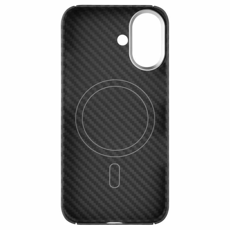 FIXED MagVelar aramidinių pluoštų nugarėlės dangtelis Apple iPhone 17 - juodas
