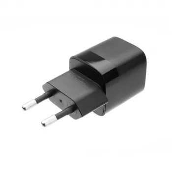 Fiksuotas mini sieninis įkroviklis su USB-C išėjimu ir PD palaikymu, 30W - juodas FIXC30M-C-BK
