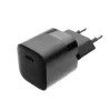 Fiksuotas mini sieninis įkroviklis su USB-C išėjimu ir PD palaikymu, 30W - juodas FIXC30M-C-BK