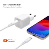 Fiksuotas mini USB-C GaN įkroviklis 30W - juodas