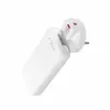 Fixed Slim Traveller 2xUSB-C kelioninis įkroviklis su pasaulio adapteriais, GaN, 45W - baltas