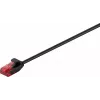 Goobay CAT 6 plonas tinklo kabelis, U/UTP, juodas, 0,5 m 93713