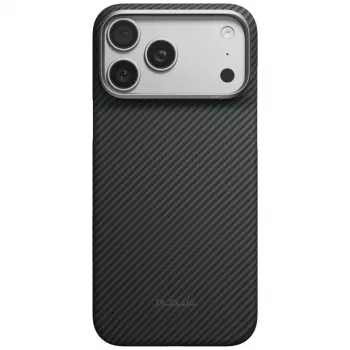 PITAKA Edge dėklas iPhone 18 Pro Max / 17 Pro Max - juodas-pilkas