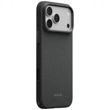 PITAKA Summa dėklas iPhone 18 Pro Max / 17 Pro Max juodas-pilkas